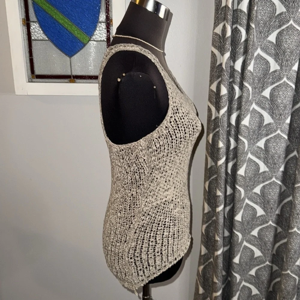 Express Y2K Loose Knit Sweater Racer Back Tank SZ XS - Picture 6 of 8
